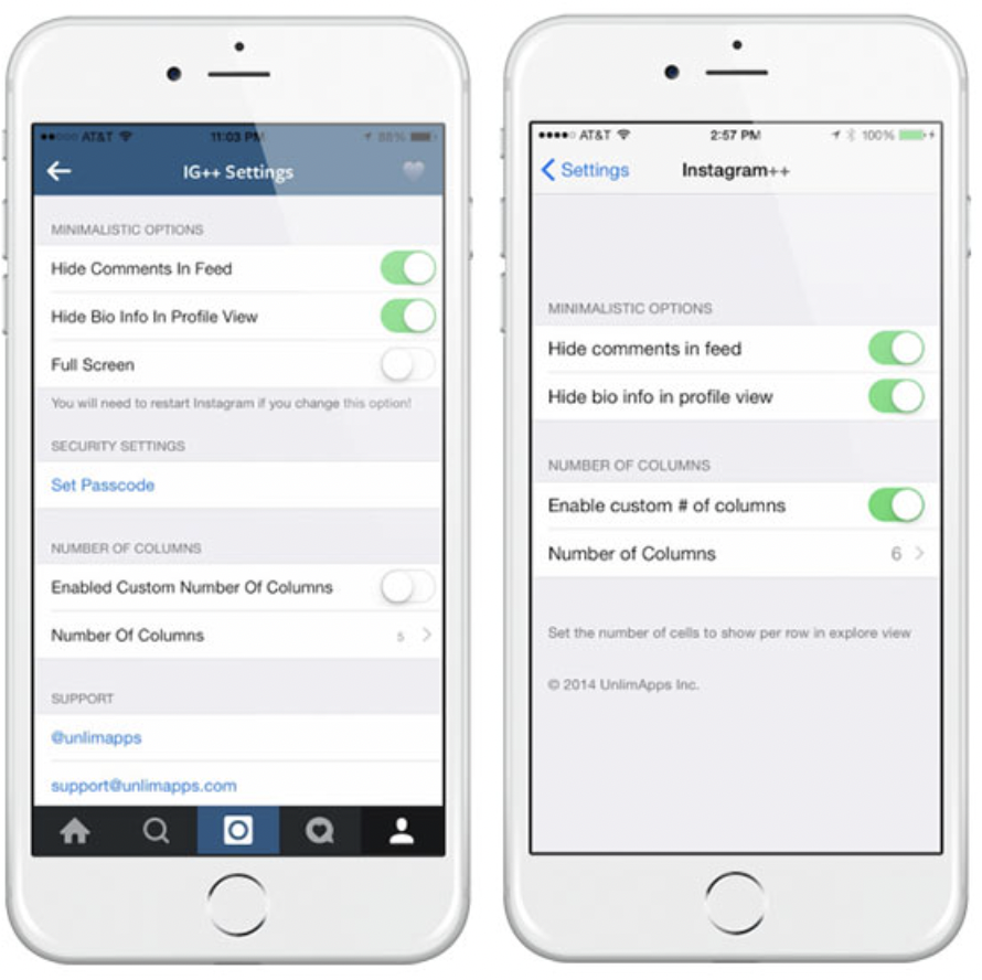 Instagram++ (MOD - Unlocked) App Free Download on iOS