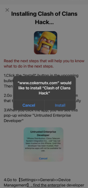 Install COC Hack