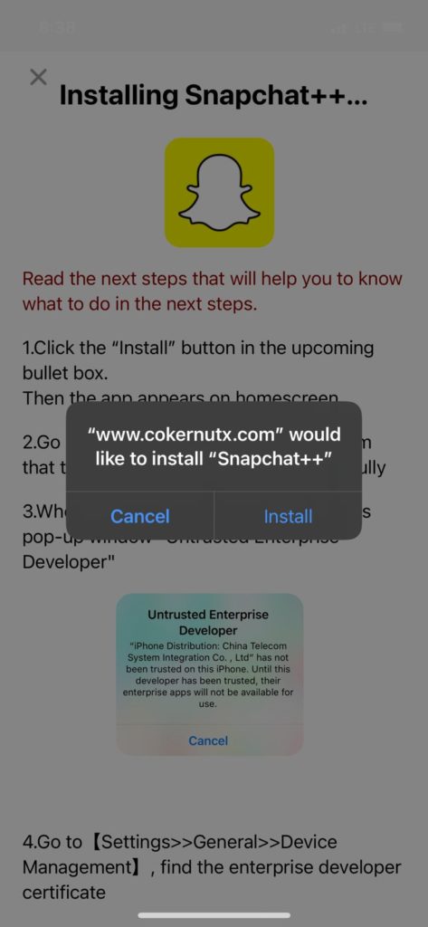 Install Snapchat+ on iOS
