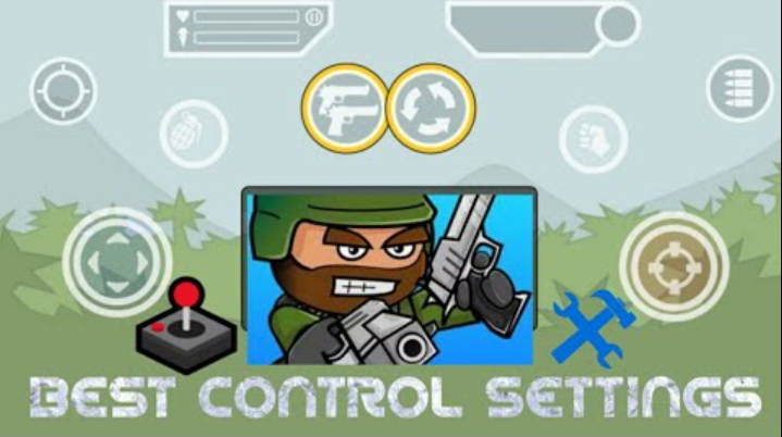 Mini militia Game controls on iPhone